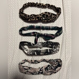 Stylish Animal Print and Plaid Headband Set